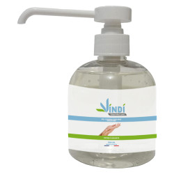 Vindi Désinfectant - gel hydroalcoolique - Flacon pompe de 300ml - Fabrication Française - 76% d'alcool- Virucide