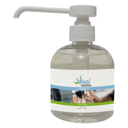Vindi Désinfectant - solution hydroalcoolique - Flacon pompe de 300ml -Fabrication Française - 76% d'alcool - Virucide