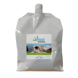 Vindi Désinfectant - solution hydroalcoolique - Bidon écorecharge de 2,5l - Fabrication Française -76% d'alcool - Virucide