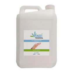 Vindi Désinfectant - gel hydroalcoolique - Bidon de 5L - Fabrication Française - 76% d'alcool - - Virucide