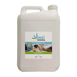 Vindi Désinfectant - solution hydroalcoolique menthe poivrée - Bidon de 5L - Fabrication Française - 76% d'alcool -Virucide