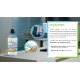 Vindi Désinfectant - alcool modifié 70° - Flacon de 500ml - Fabrication Française - Désinfection peau saine